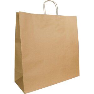 Greenii 25 Kraft Brown Paper With Handles Kraft 18 * 7 * 19 Party Gift Bags